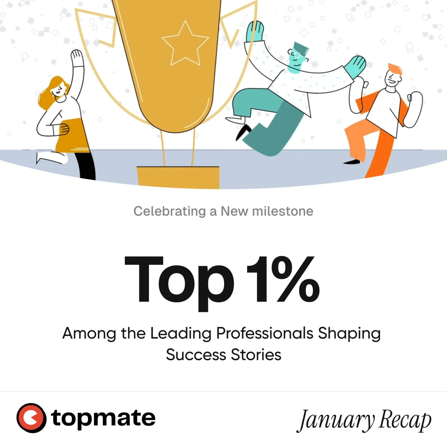 Joined Top 1% Club - topmate.io